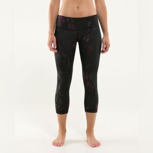 Lululemon Wunder Under Crop Leggings Midnight Iris